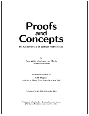 Proofs and Concepts: The Fundamentals of Abstract Mathematics