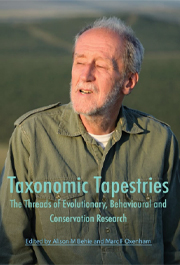 Taxonomic Tapestries: The Threads of Evolutionary, Behavioural and Conservation Research